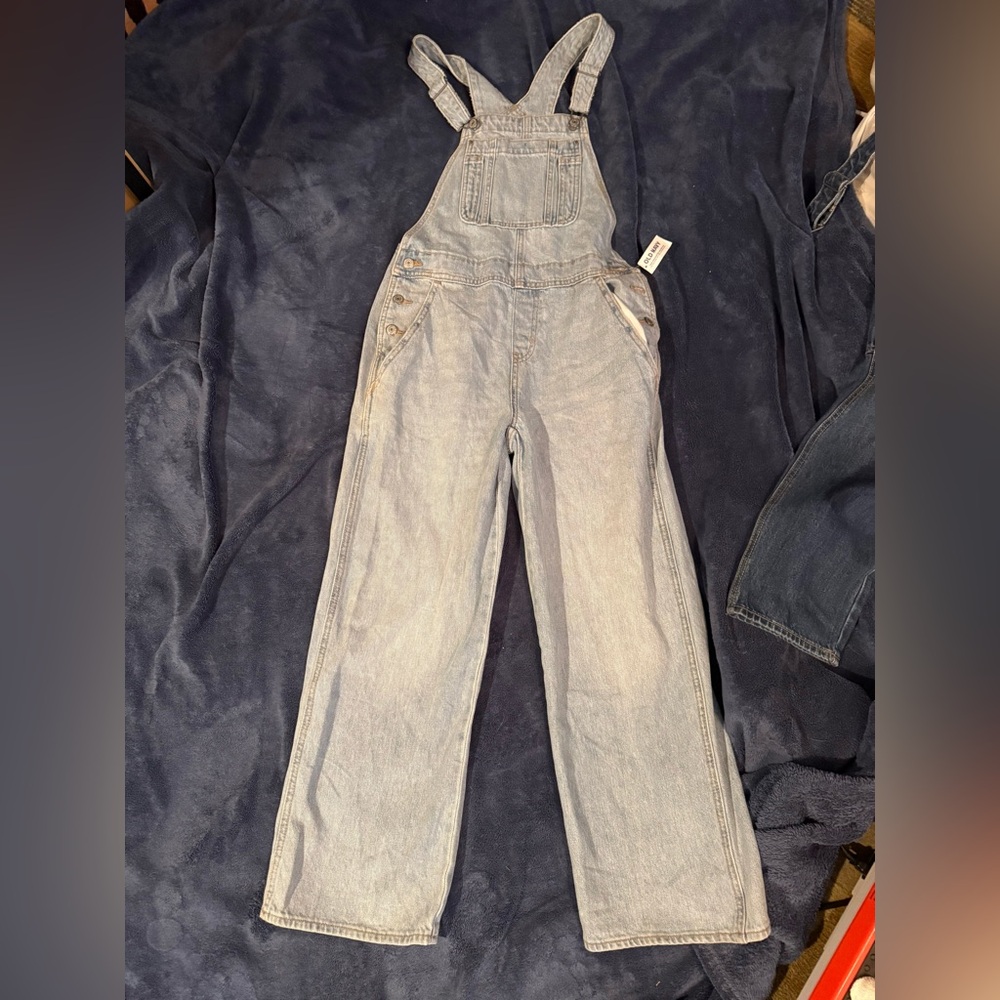 Casual Light Blue Denim Overalls